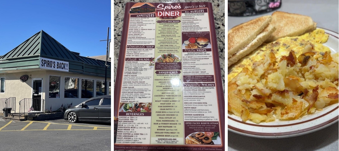 Spiros Diner Menu